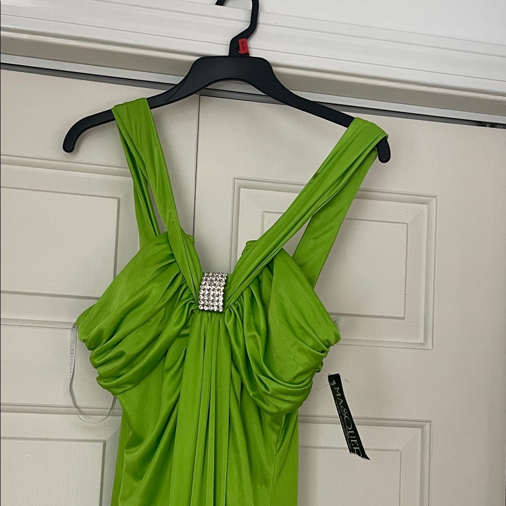 Masquerade Vibrant Green Prom Dress
